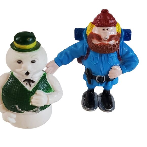 Lot of 2 Rankin Bass Rudolph PVC Figures Sam Snowman & Yukon Cornelius 2003 - Picture 1 of 9